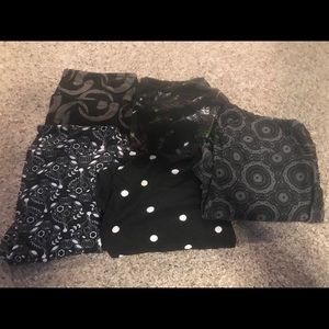 5 pairs LulaRoe leggings